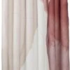 Sealskin Earth - Douchegordijn 180x200 Cm - Polyester Donkerroze / Off-white