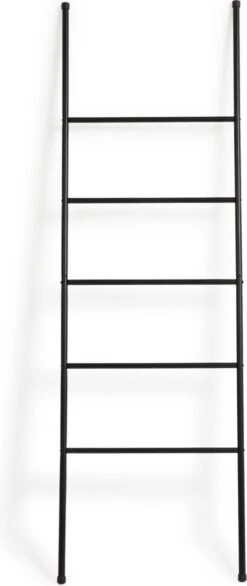 Lifa Bathing Handdoekladder - Multifunctionele Handdoekenrek - Zwarte Handdoekhouder - Staand - 5 Treden - Metaal - Voor Kleding, Handdoeken En Beddengoed - Badkamer, Keuken En Woonkamer - 50 X 160 Cm 11 Lifa Bathing Handdoekladder - Multifunctionele Handdoekenrek - Zwarte Handdoekhouder - Staand - 5 Treden - Metaal - Voor Kleding, Handdoeken En Beddengoed - Badkamer, Keuken En Woonkamer - 50 X 160 Cm -Badkamerproducten 506x1200