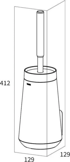 Tiger Tess - Toiletborstelhouder Met Swoop® Borstel Flexibel - Zwart / Antraciet -Badkamerproducten 519x1200