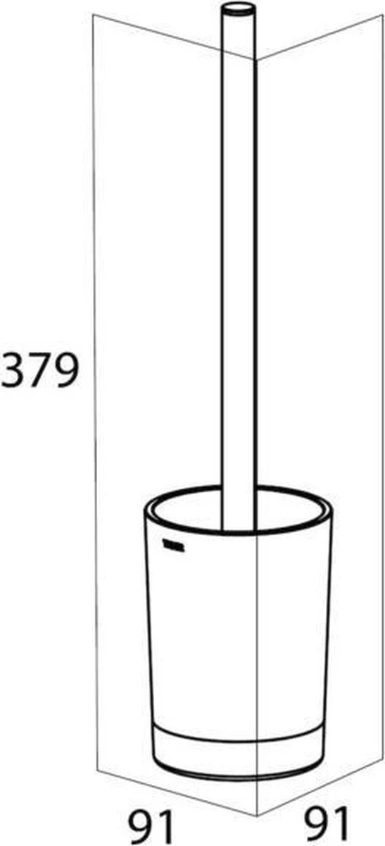 Tiger Tune - Toiletborstel Met Houder Vrijstaand - Messing Geborsteld / Zwart 5 Tiger Tune - Toiletborstel Met Houder Vrijstaand - Messing Geborsteld / Zwart - Afbeelding 5