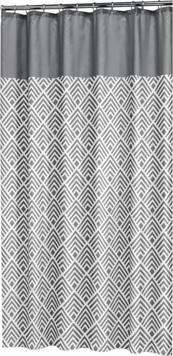 Sealskin Angoli Douchegordijn 180x200 Cm - Polyester - Grijs 1 Sealskin Angoli Douchegordijn 180x200 Cm - Polyester - Grijs
