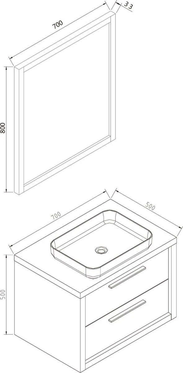Badplaats Badkamermeubel Set Indiana 70 Cm - Hout Look - Badmeubel Met Spiegel 9 Badplaats Badkamermeubel Set Indiana 70 Cm - Hout Look - Badmeubel Met Spiegel - Afbeelding 9