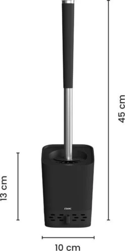 L'Sanc TB362 Plus - WC Borstel - Toiletborstel Met Houder - Zwart -Badkamerproducten 599x1200