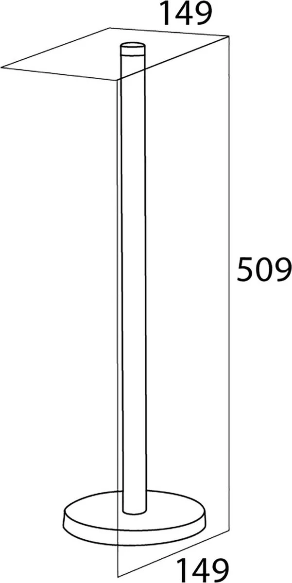 Tiger - Reserverolhouder - Vrijstaand - Zwart 3 Tiger - Reserverolhouder - Vrijstaand - Zwart - Afbeelding 3