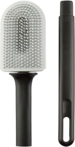 Flusive WC Borstel Met Houder Inclusief Ophangsysteem - Siliconen Toiletborstel - 2 Lifters - Flexibel - Zwart -Badkamerproducten 616x1200