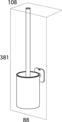 Tiger Colar - Toiletborstel Met Houder - Zwart 21 Tiger Colar - Toiletborstel Met Houder - Zwart -Badkamerproducten 617x1200