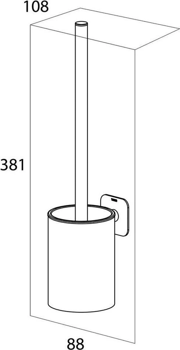 Tiger Colar - Toiletborstel Met Houder - Zwart 10 Tiger Colar - Toiletborstel Met Houder - Zwart - Afbeelding 10
