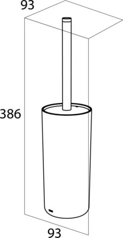 Tiger Urban - Toiletborstel Met Houder Vrijstaand - Zwart -Badkamerproducten 620x1200