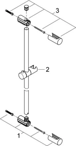 GROHE QuickFix Vitalio Glijstang - 60 Cm -Badkamerproducten 625x1200 1