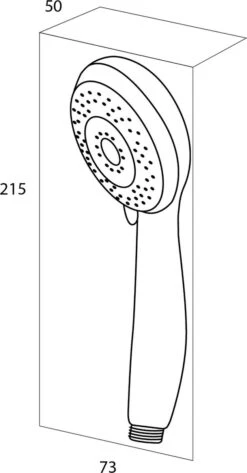 Tiger Valencia Handdouche - Douchekop Ø 8 Cm - Tot 40% Waterbesparend - 3 Standen - Chroom -Badkamerproducten 626x1200 1