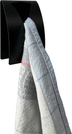 Handdoekhaak Set - RVS Zelfklevende Handdoekhaakjes - Handdoekhouder Badkamer - 2 Stuks - Zwart -Badkamerproducten 643x1200