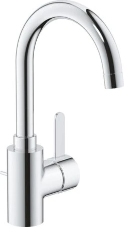 GROHE Eurosmart Cosmopolitan Wastafelkraan - Hoge C-uitloop - Met Trekwaste - Chroom - 32830001