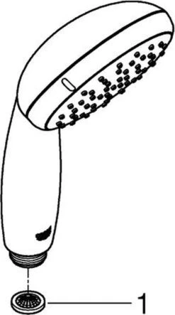 GROHE QuickFix Vitalio Start 100 Waterbesparende Douchekop - Ø 10 Cm - EcoJoy - 2 Straalstanden -Badkamerproducten 669x1200