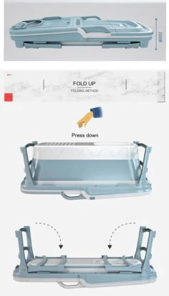 Foresta Ligbad Volwassenen - Inklapbaar Bad 143cm XL - Blauw -Badkamerproducten 687x1200 1