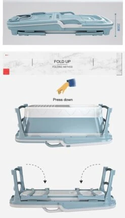 Foresta Opvouwbaar Bad Voor Volwassenen - 150cm - Bath Bucket - Blauw -Badkamerproducten 687x1200