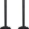 Universele Toiletborstel | Mat Zwart | Wc Borstel | Set Van 2 | WC | Toilet | Borstel | Universeel | Vervanging | Black | 2 Stuks