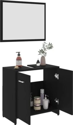VidaXL Badkamermeubelset Bewerkt Hout Zwart -Badkamerproducten 704x1200 3