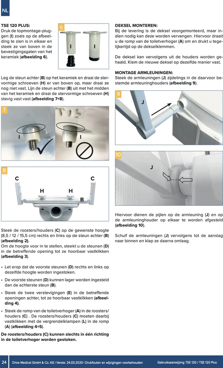 TSE 120 Plus Toiletverhoger 8 TSE 120 Plus Toiletverhoger - Afbeelding 8
