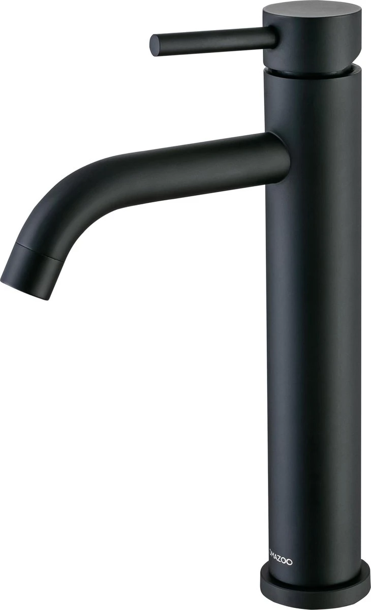 LOMAZOO Wastafelkraan Zwart Cardano - Zwarte Kraan - Badkamerkraan - Wastafel Mengkraan - Hoog 1 LOMAZOO Wastafelkraan Zwart Cardano - Zwarte Kraan - Badkamerkraan - Wastafel Mengkraan - Hoog
