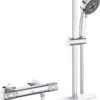 GROHE QuickFix Precision Feel Thermostatische Douchekraan - Met Glijstangset - EcoJoy - CoolTouch - Chroom - 34791000