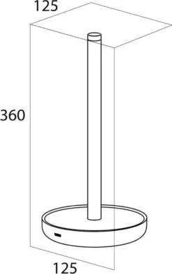 Tiger Urban - Reserverolhouder Vrijstaand - Zwart -Badkamerproducten 752x1200