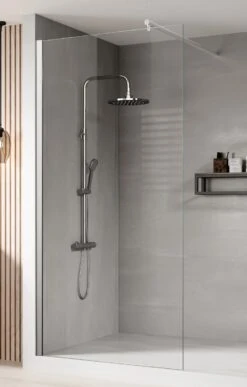 Merkloos Inloopdouche Florida 60 X 200cm Douchewand Chroom