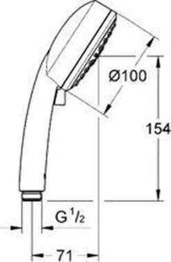 GROHE Vitalio Comfort Douchekop III - Ø 10 Cm - 9,5 L/min -Badkamerproducten 787x1200 1