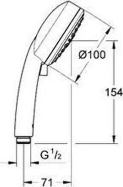 GROHE Vitalio Comfort Douchekop III - Ø 10 Cm - 9,5 L/min -Badkamerproducten 789x1200 2