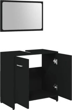 VidaXL Badkamermeubelset Bewerkt Hout Zwart -Badkamerproducten 790x1200 3
