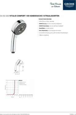 GROHE Vitalio Comfort Douchekop III - Ø 10 Cm - 9,5 L/min -Badkamerproducten 797x1200