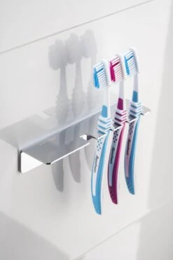 Sagittarius One 40S1 Tandenborstelhouder Chroom | Opzetborstelhouder Zonder Boren | Verchroomd Roestvrij Staal Tandenborstelhouder Hangend | Passend Voor Alle Grote Merken -Badkamerproducten 800x1200 20