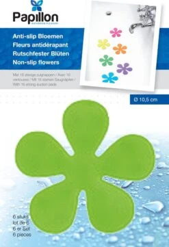 Papillon Antislip Bloemen Voor In Douche Of Bad - 6 Stuks Assorti Kleuren Pvc -Badkamerproducten 820x1200 1