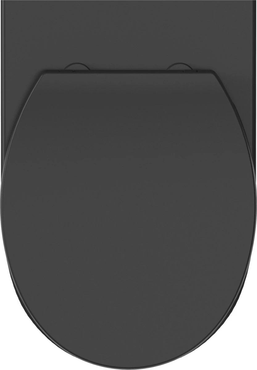 Viidako – Paskii Toiletpot – Mat Zwart – Design - Rimless – INCLUSIEF Softclose Zitting – Quick Release - Hangend/zwevend Toilet 9 Viidako – Paskii Toiletpot – Mat Zwart – Design - Rimless – INCLUSIEF Softclose Zitting – Quick Release - Hangend/zwevend Toilet - Afbeelding 9