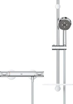 GROHE QuickFix Precision Feel Thermostatische Douchekraan - Met Glijstangset - EcoJoy - CoolTouch - Chroom - 34791000 -Badkamerproducten 845x1200 1