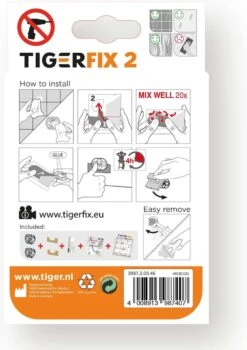 Tiger TigerFix Type 2 - Tiger Accessoires Monteren Zónder Boren -Badkamerproducten 846x1200 1