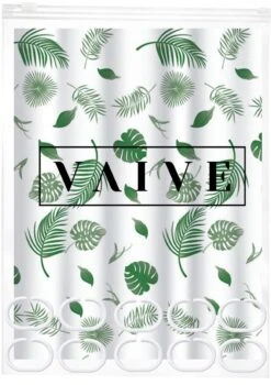 VAIVE Douchegordijn Groen 180x200 - Anti Schimmel - Douchegordijnen - Ringen -Badkamerproducten 848x1200 6