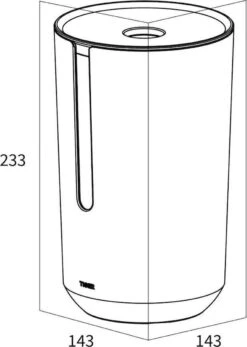 Tiger Tess - Reserverolhouder Met Deksel - Vrijstaand - Zwart / Antraciet -Badkamerproducten 855x1200 1