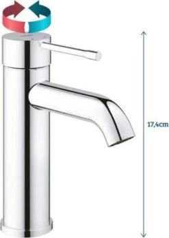 GROHE Essence New Wastafelkraan - Met EcoJoy® - Lage Uitloop - Chroom - 23590001 -Badkamerproducten 857x1200 3