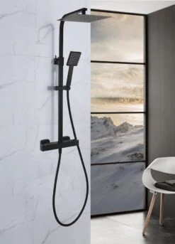 4bathroomz® Zwarte Regendouche Met Thermostaatkraan - 30 Cm Vierkant 10 4bathroomz® Zwarte Regendouche Met Thermostaatkraan - 30 Cm Vierkant -Badkamerproducten 864x1200