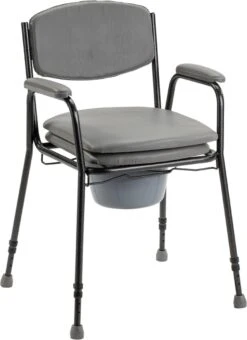 In Hoogte Verstelbare Toiletstoel / Postoel / WC Stoel Met Zachte Zitting. Tot 130 Kg Belastbaar. -Badkamerproducten 871x1200 2