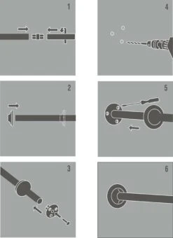 Sealskin Rondalux Douchegordijnstangset Wit -Badkamerproducten 872x1200