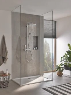 GROHE QuickFix Vitalio Joy 310 Regendouche - CoolTouch - Met Planchet - ø 31 Cm - Chroom -Badkamerproducten 899x1200 16