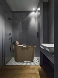 LIFEBATH - Zitbad Nancy - Bath Bucket - Mobiele Badkuip - 200L - Voor Volwassenen - Goud -Badkamerproducten 899x1200 25