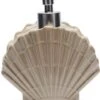 Riviera Maison Zeeppompje, Zeepdispenser Schelp - RM Beach Shell Soap Dispenser - Wit - Keramiek - 450 ML