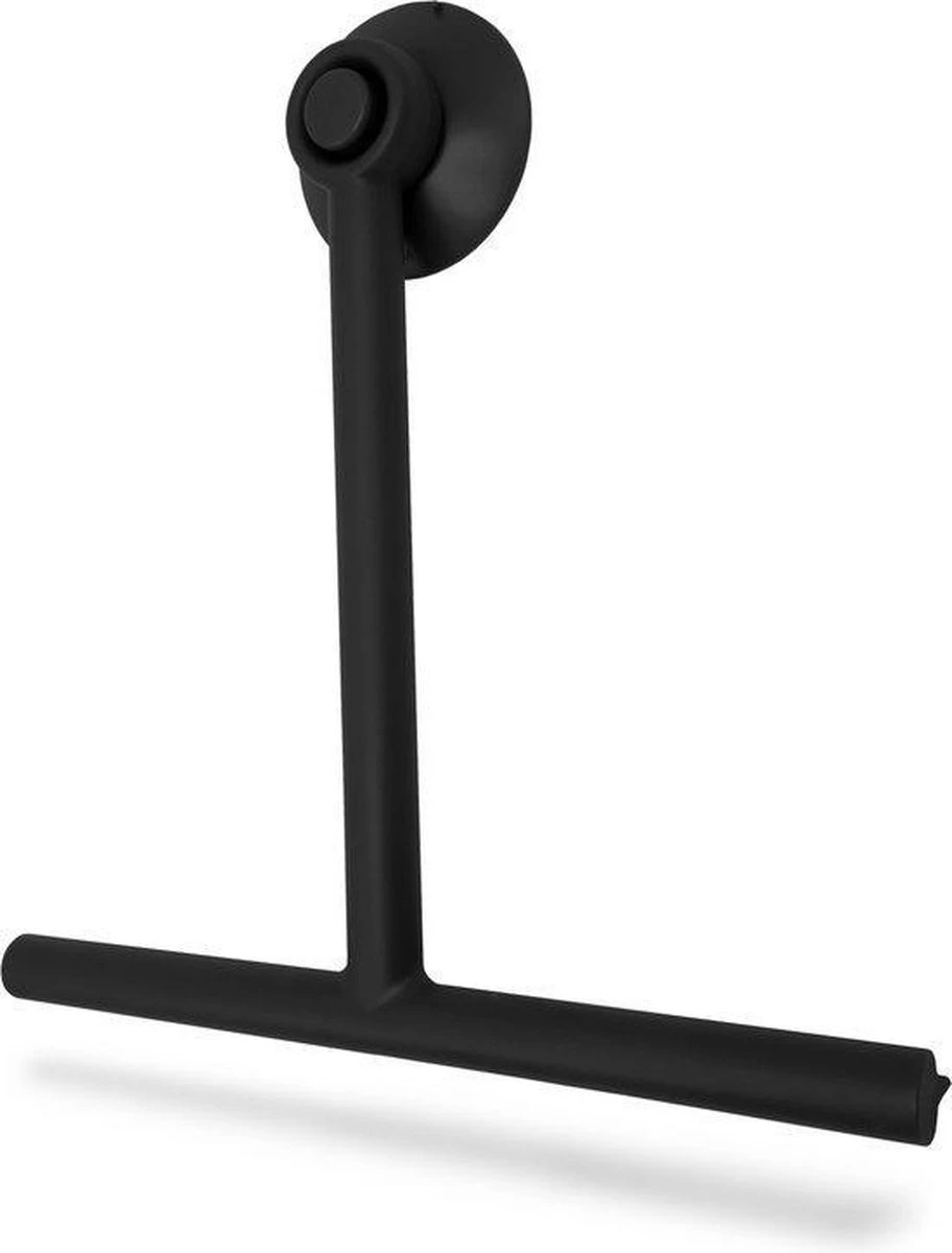 Douchewisser - Douche Trekker - Hand Trekker - Badkamer Accessoires - Trekker Douche - Met Zuignap - Zwart 1 Douchewisser - Douche Trekker - Hand Trekker - Badkamer Accessoires - Trekker Douche - Met Zuignap - Zwart