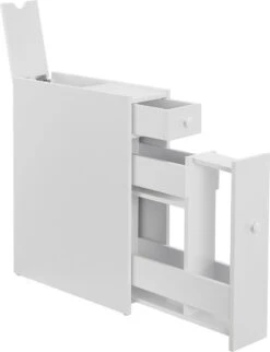 Niskast Badkamerkast Met 2 Lades 58x16x48 Cm Wit -Badkamerproducten 920x1200 3