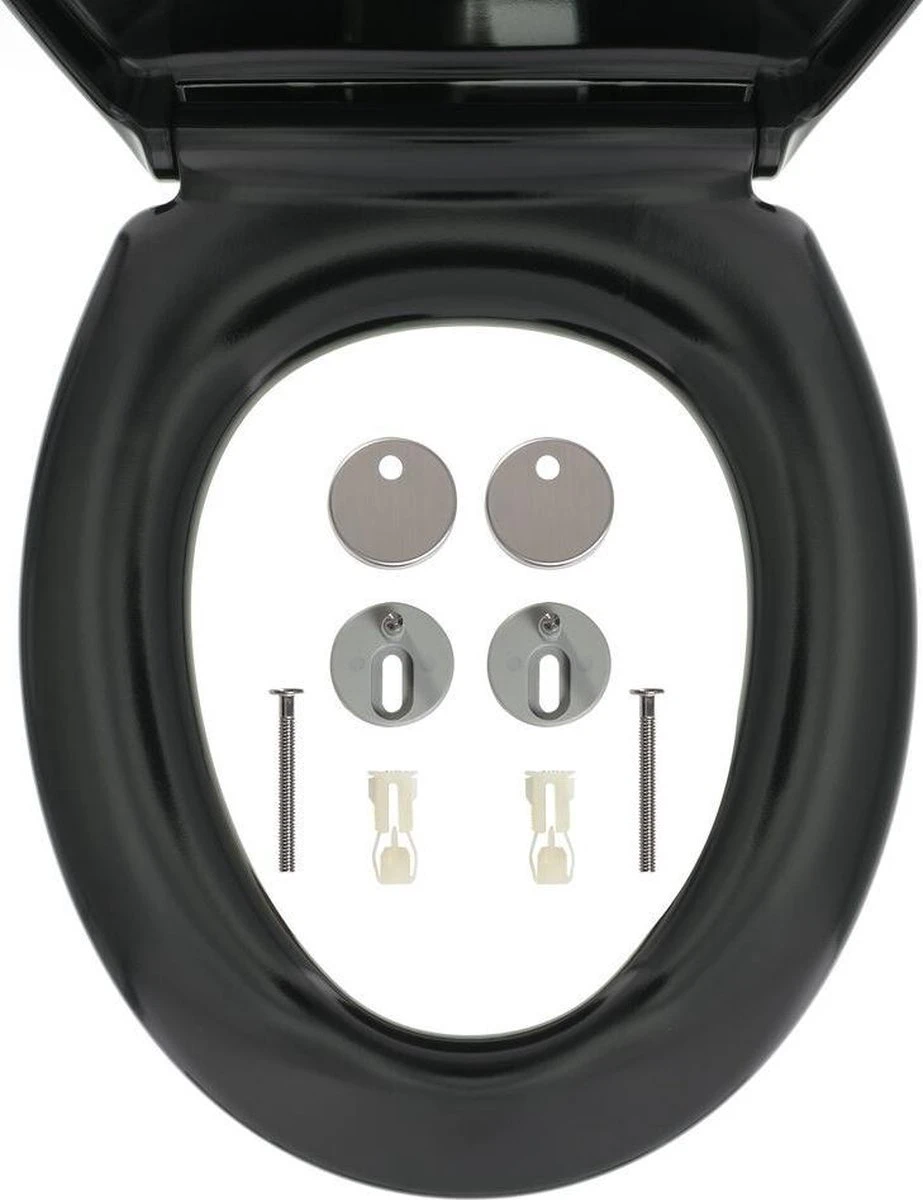 Tiger Ventura - Toiletbril - WC Bril - Duroplast - Zwart 9 Tiger Ventura - Toiletbril - WC Bril - Duroplast - Zwart - Afbeelding 9