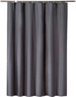 Su.B.dgn Douchegordijn 120x180 Anti Schimmel Polyester Badkamer Douchegordijn Wasbaar Met 12 Ringen | Grijs -Badkamerproducten 943x1200 2