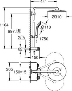 GROHE Euphoria SmartControl 310 Regendouche - CoolTouch - FastFixation - ø 31 Cm - Chroom 22 GROHE Euphoria SmartControl 310 Regendouche - CoolTouch - FastFixation - ø 31 Cm - Chroom -Badkamerproducten 953x1200 1