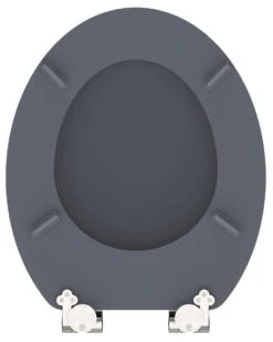 SCHÜTTE WC-Bril 80104 SPIRIT ANTHRAZIT - MDF-Hout - Soft Close - Verchroomde Scharnieren - Gelakt - Gesatineerd Antraciet -Badkamerproducten 959x1200 5